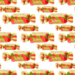 Seamless pattern with bonbons