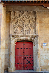 Fototapeta na wymiar door in historic San Benito church, Salamanca