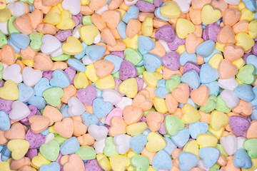 Fototapeta na wymiar candy, love hart colorful closeup with background