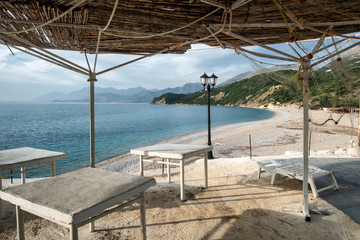 Albanian Riviera, Albania coastline ocean and sea