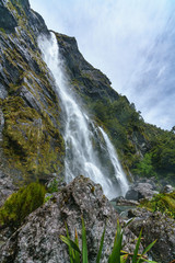 Fototapeta na wymiar mighty waterfalls, earland falls, southland, new zealand 14