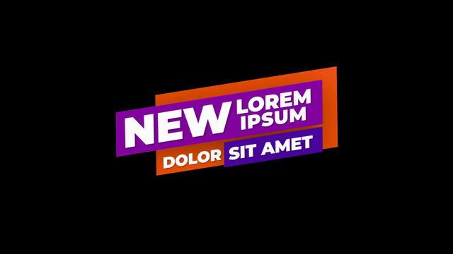 Geometric Text Title