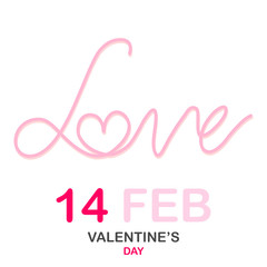 LOVE in Happy Valentine's Day