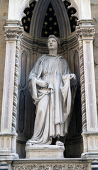 Fototapeta premium Saint Philip by Nanni di Banco, Orsanmichele Church in Florence, Tuscany, Italy
