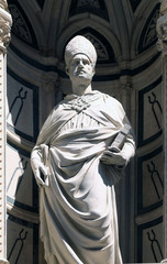 Saint Eligius by Nanni di Banco, Orsanmichele Church in Florence, Tuscany, Italy
