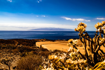 A view of la Gomera from Tenerife South