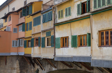 Fototapeta na wymiar Medieval stone bridge Ponte Vecchio in Florence, Tuscany, Italy