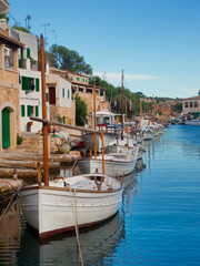 Fototapeta na wymiar Der Hafen von Cala Figuera / Mallorca / Spanien 