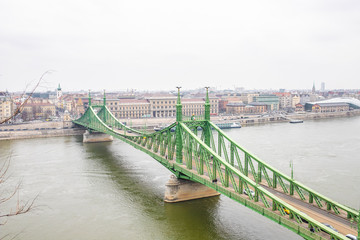bridge over the danube river in budapest