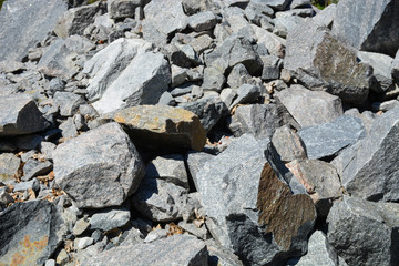 stone, large, rock, small, pile, boulders, background, white, texture, nature, gray