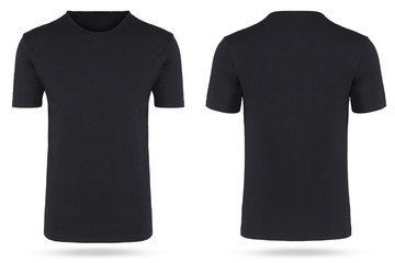 T-Shirt freigestellt schwarz hollow man neutral rundhals