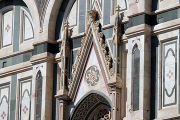 Detail of Cattedrale di Santa Maria del Fiore (Cathedral of Saint Mary of the Flower), Florence, Italy 