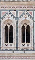 Detail of Cattedrale di Santa Maria del Fiore (Cathedral of Saint Mary of the Flower), Florence, Italy 