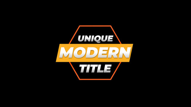 3D Hexagon Title
