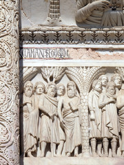 Scenes from life St John the Baptist, Cathedral in Pisa, Italy. Unesco World Heritage Site