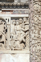 Scenes from life St John the Baptist, Cathedral in Pisa, Italy. Unesco World Heritage Site