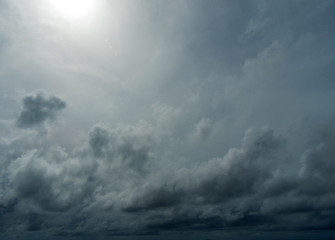 Obraz premium White clouds in blue sky