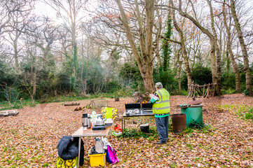 Conservation volunteers protected and improved green spaces