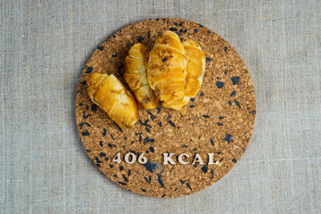 calorie products croissant 406 kcal 100 grams diet