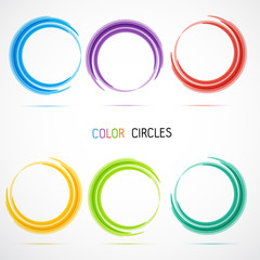 Circle set. Vector illustration. Business Abstract Circle icon. Corporate, Media, Technology styles vector logo design template. transparent