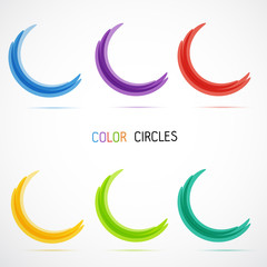 Obraz na płótnie Canvas Circle set. Vector illustration. Business Abstract Circle icon. Corporate, Media, Technology styles vector logo design template. transparent