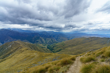 hiking the ben lomond track in the mountains at queenstown, otago, new zealand 18