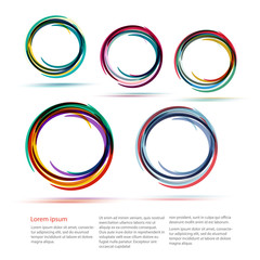 Circle set. Vector illustration. Business Abstract Circle icon. Corporate, Media, Technology styles vector logo design template. transparent