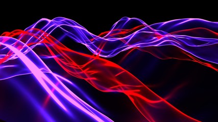 LightFlow Lichtwellen | rot lila