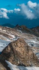 Obraz premium Smartphone HD wallpaper of beautiful alpine view at Kitzsteinhorn - Salzburg - Austria