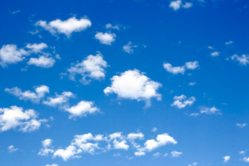 Naklejka na ściany i meble Blue sky with white clouds.