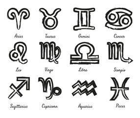 zodiac signs set