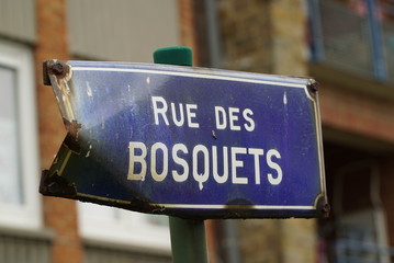 panneau de rue