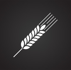 Cereal icon on black background for graphic and web design, Modern simple vector sign. Internet concept. Trendy symbol for website design web button or mobile app