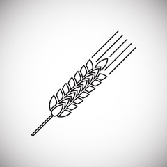 Cereal icon on white background for graphic and web design, Modern simple vector sign. Internet concept. Trendy symbol for website design web button or mobile app