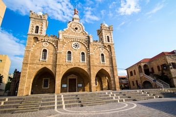Obraz premium St. Stephen's Church in Batroun, Lebanon