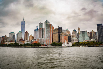 Fototapeta na wymiar New York City Skyline from the Water