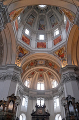 Obraz premium Fragment of the dome in Salzburg Cathedral 