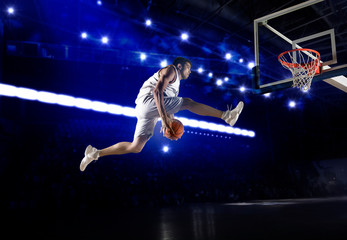 Fototapeta na wymiar Man basketball player