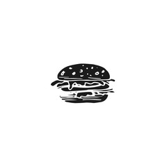burger vector doodle sketch illustration