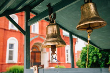 Metal bells. Church bell