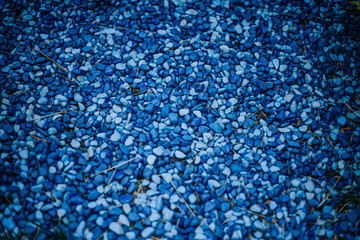 the texture is a lot of blue stones. Light blue decorative stones