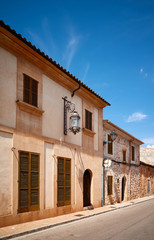 Fototapeta na wymiar Santanyi town old architecture, Mallorca, Spain.