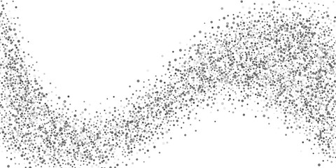 Silver glitter confetti