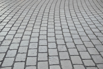 pavement of cobblestones