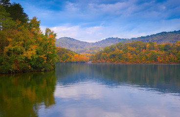 Fall on Dewey Lake, KY