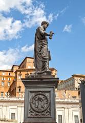 Obraz premium Statue of saint Peter in Rome Italy