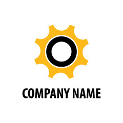 heavy equipment emblem logo vector