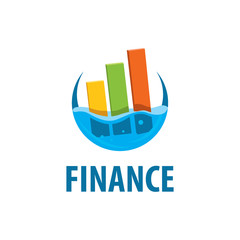 logo. finance. Business graph.