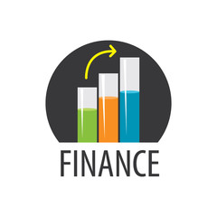 logo. finance. Business graph.