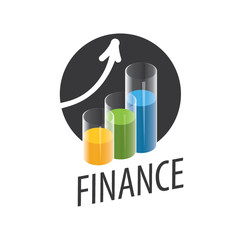 logo. finance. Business graph.